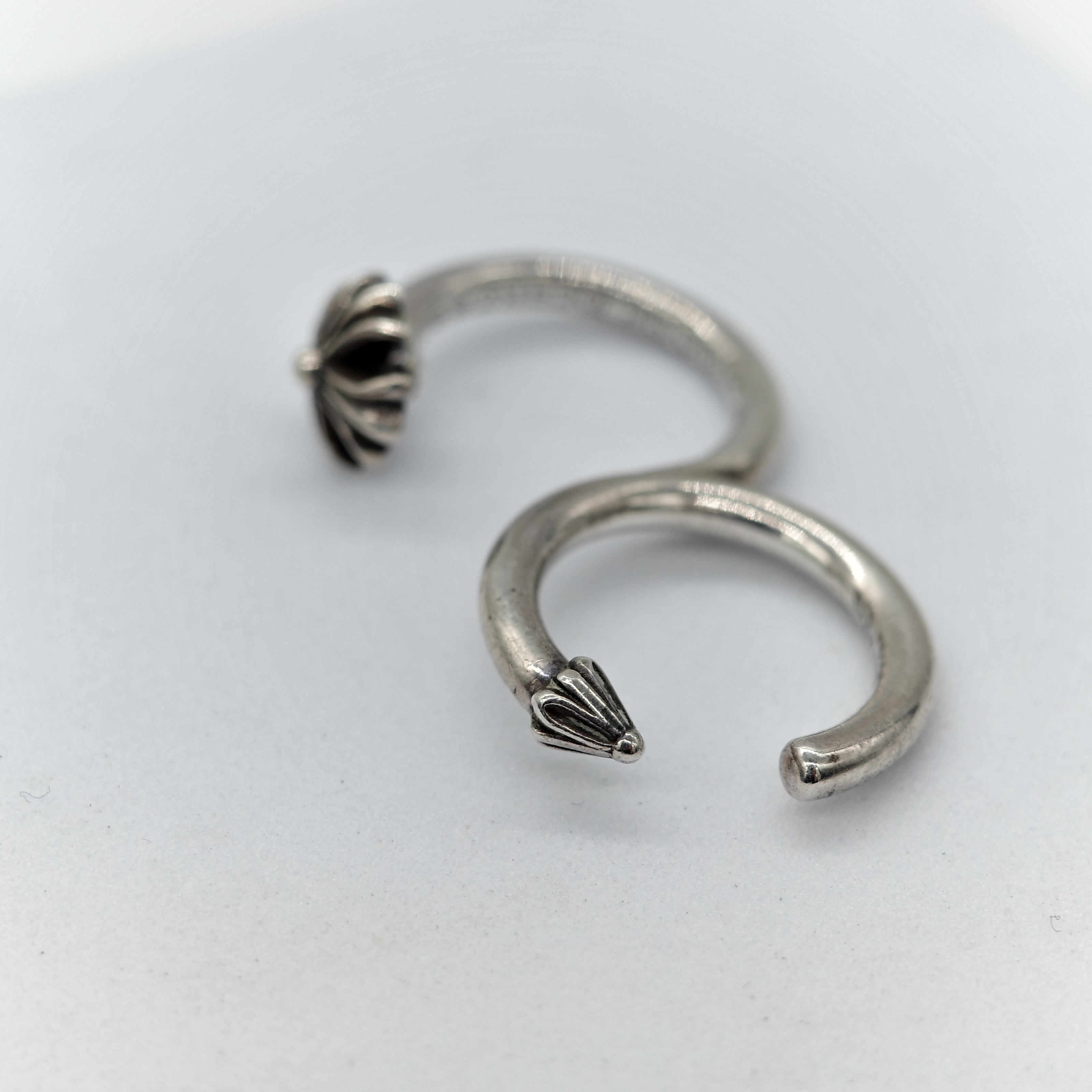 Chrome Hearts 克羅心 925純銀 CH Plus Double Ring-1