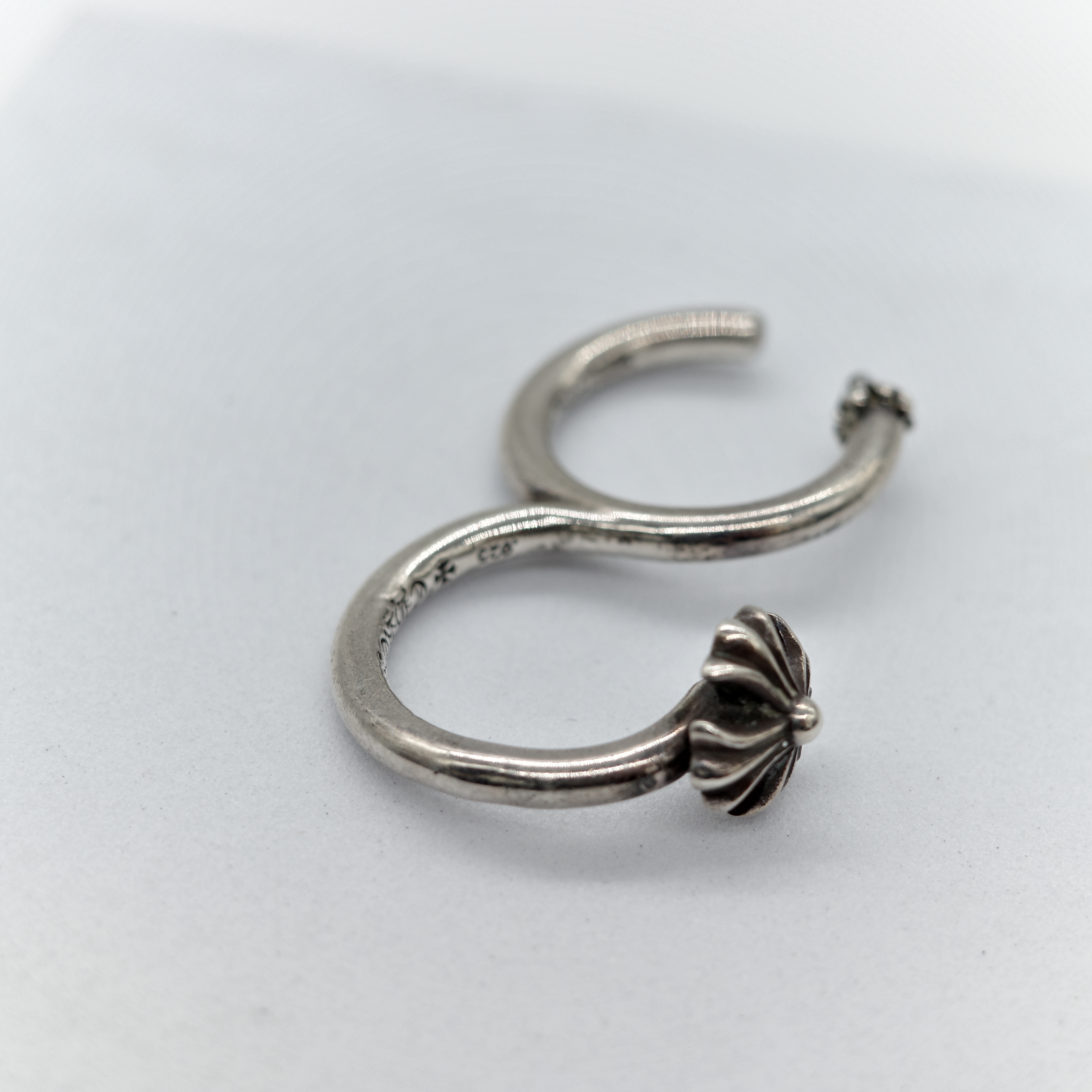 Chrome Hearts 克羅心 925純銀 CH Plus Double Ring-2