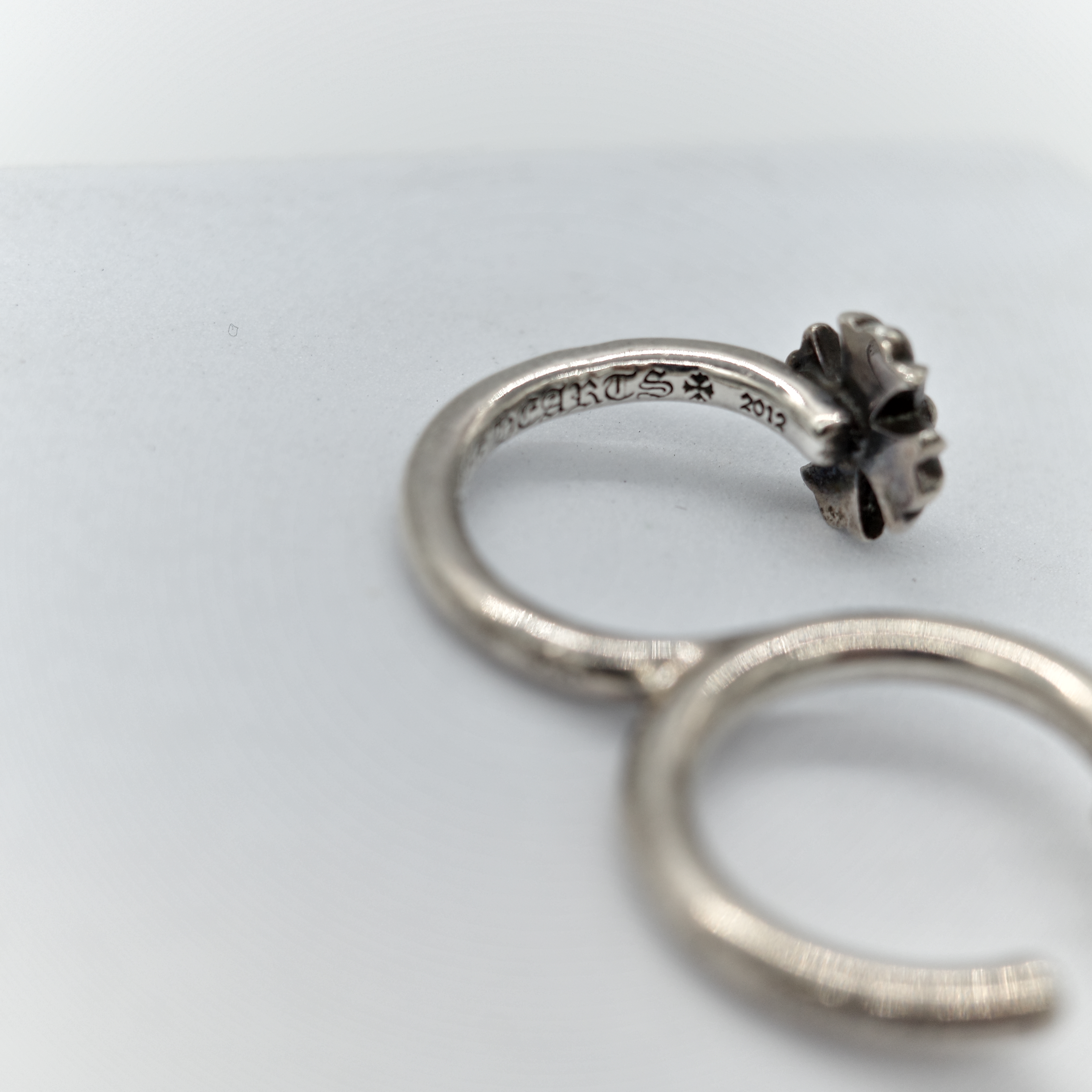 Chrome Hearts 克羅心 925純銀 CH Plus Double Ring-4