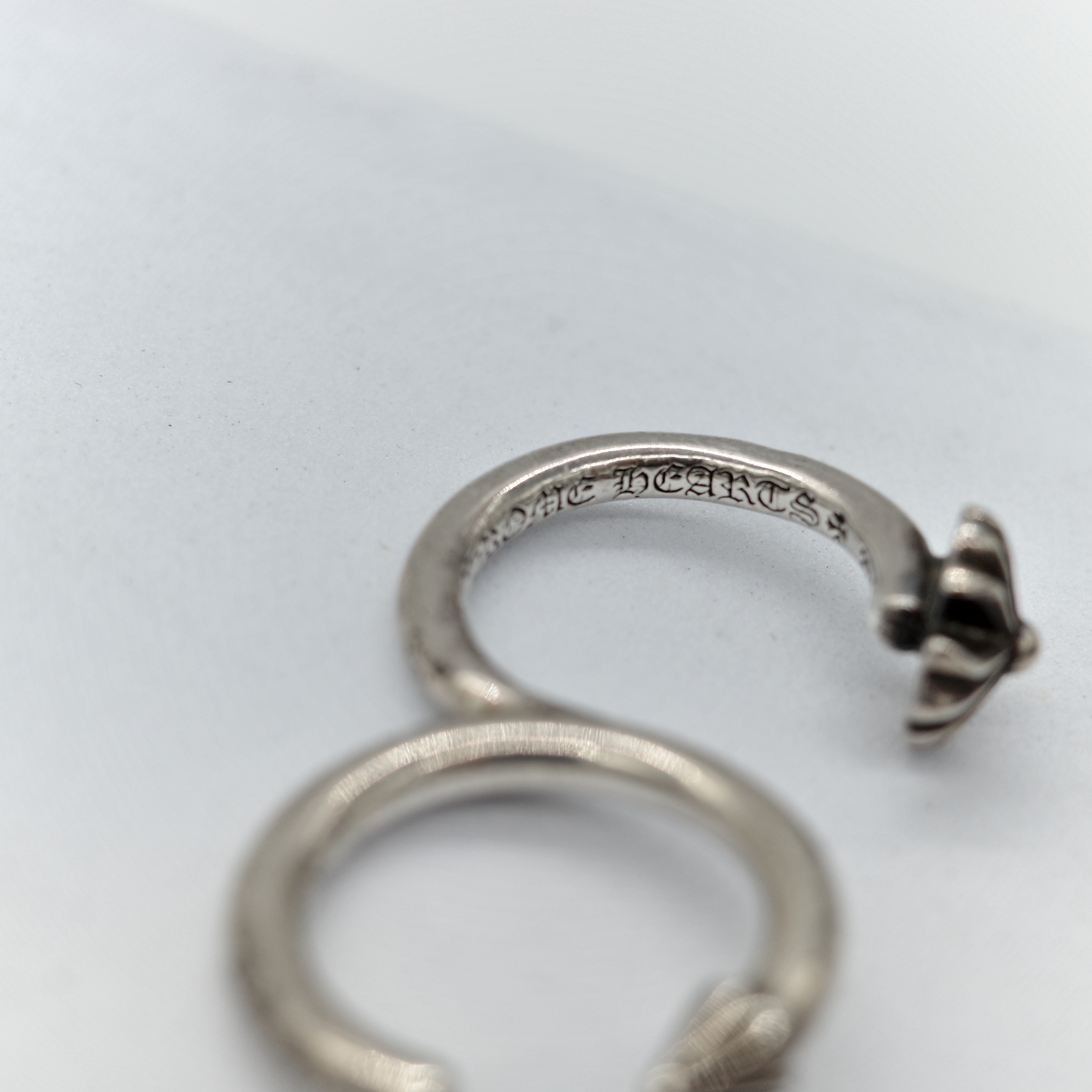 Chrome Hearts 克羅心 925純銀 CH Plus Double Ring-5