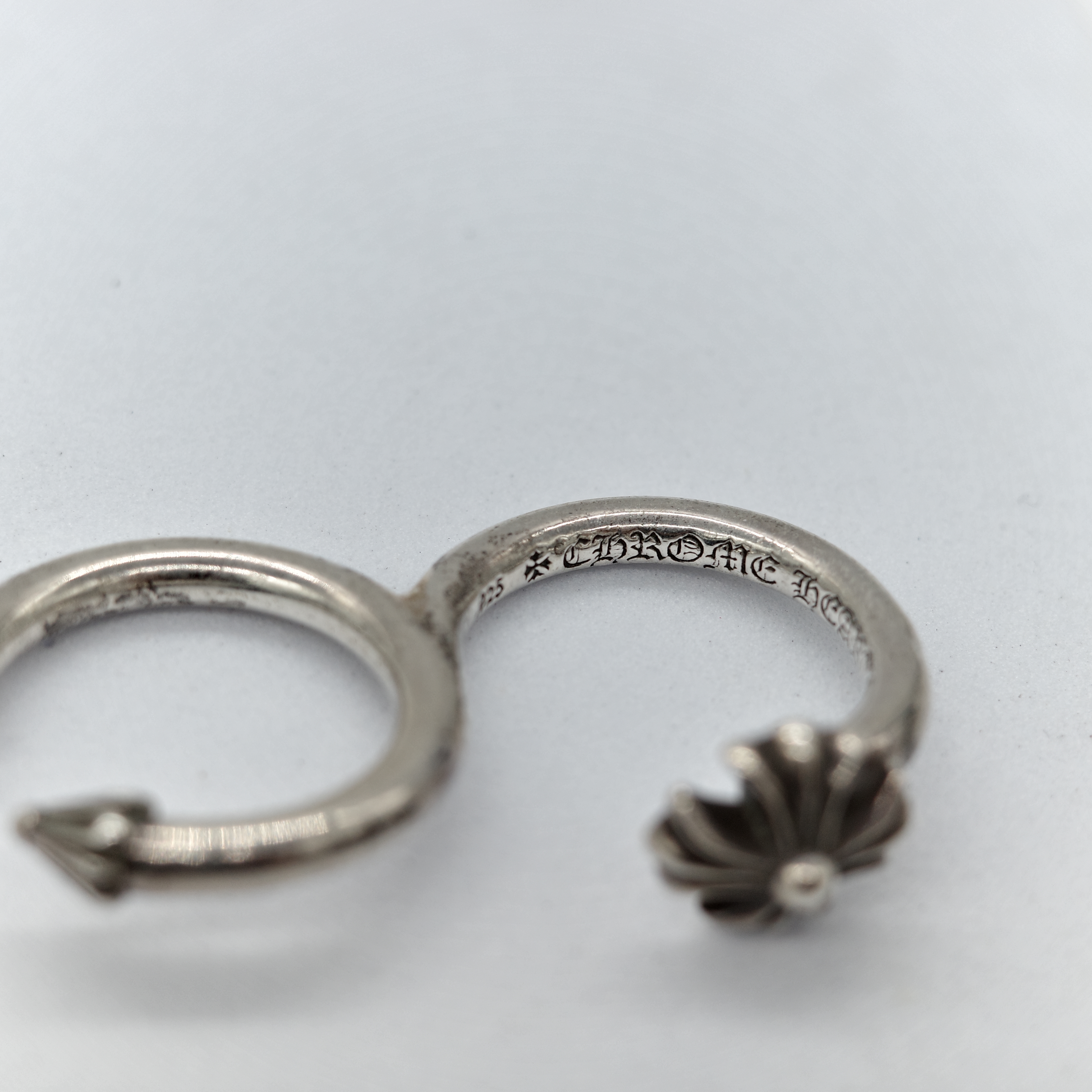 Chrome Hearts 克羅心 925純銀 CH Plus Double Ring-6