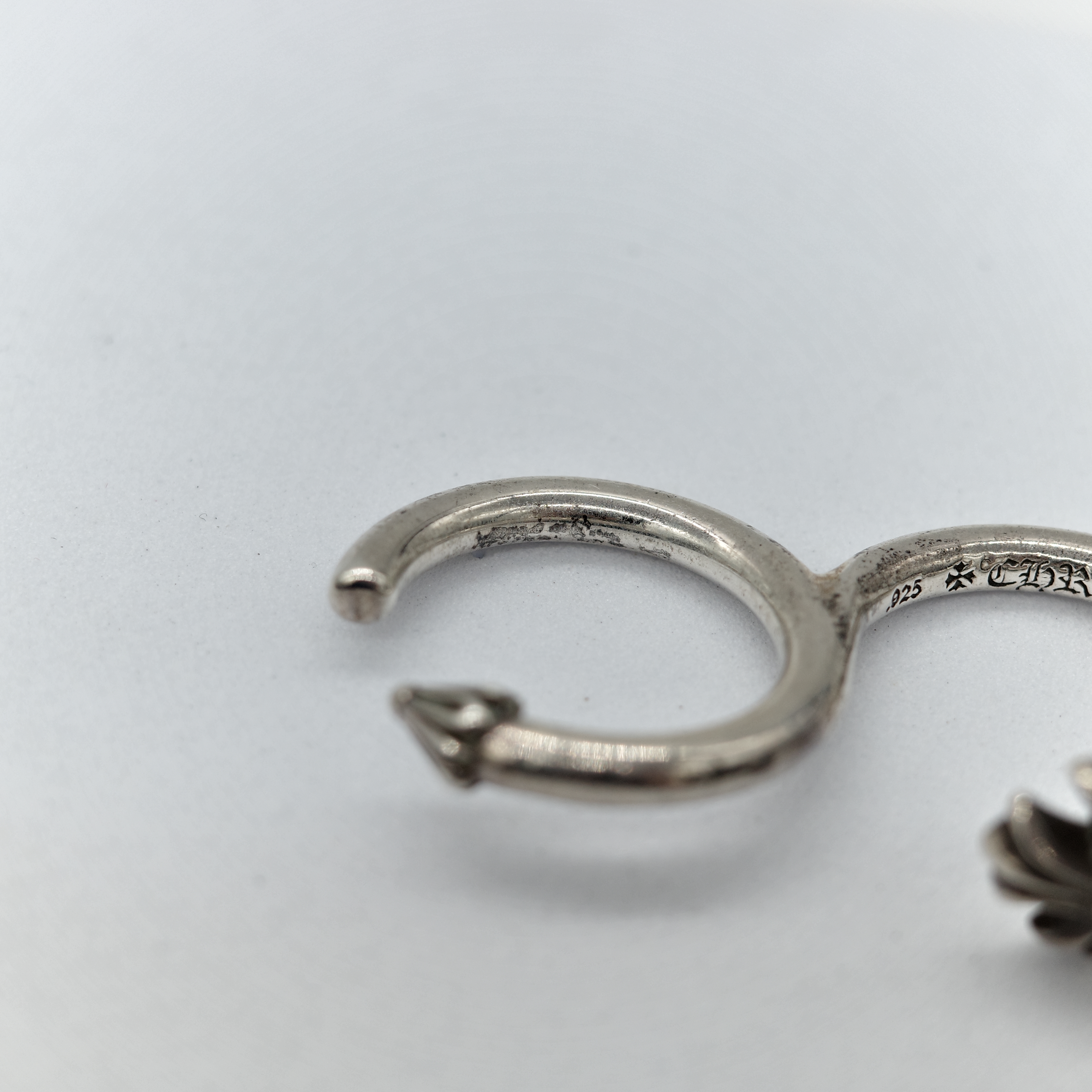 Chrome Hearts 克羅心 925純銀 CH Plus Double Ring-8