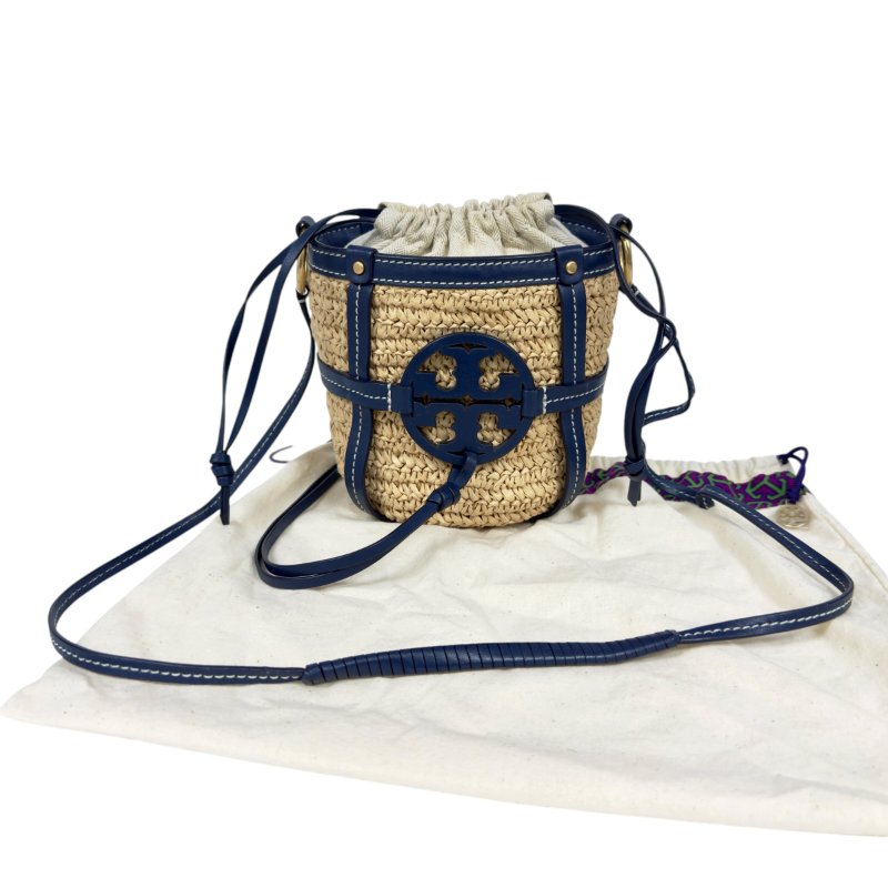 TORY BURCH 草編 斜揹袋-0