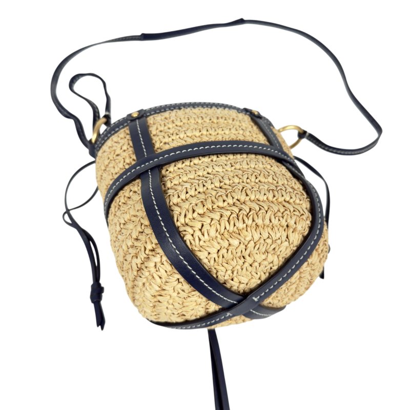 TORY BURCH 草編 斜揹袋-12