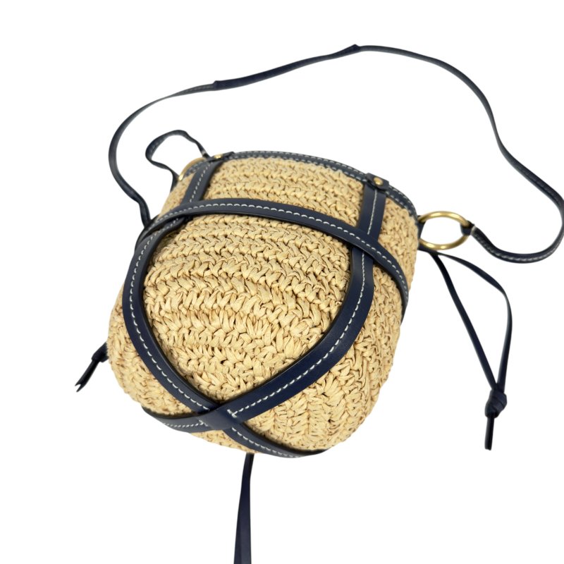 TORY BURCH 草編 斜揹袋-13
