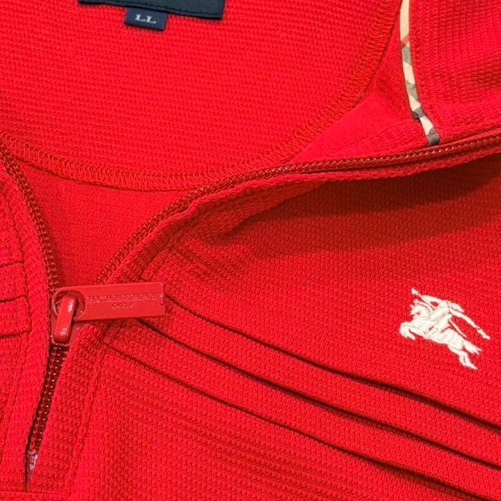 BURBERRY GOLF 經典格紋滾邊立領上衣-4