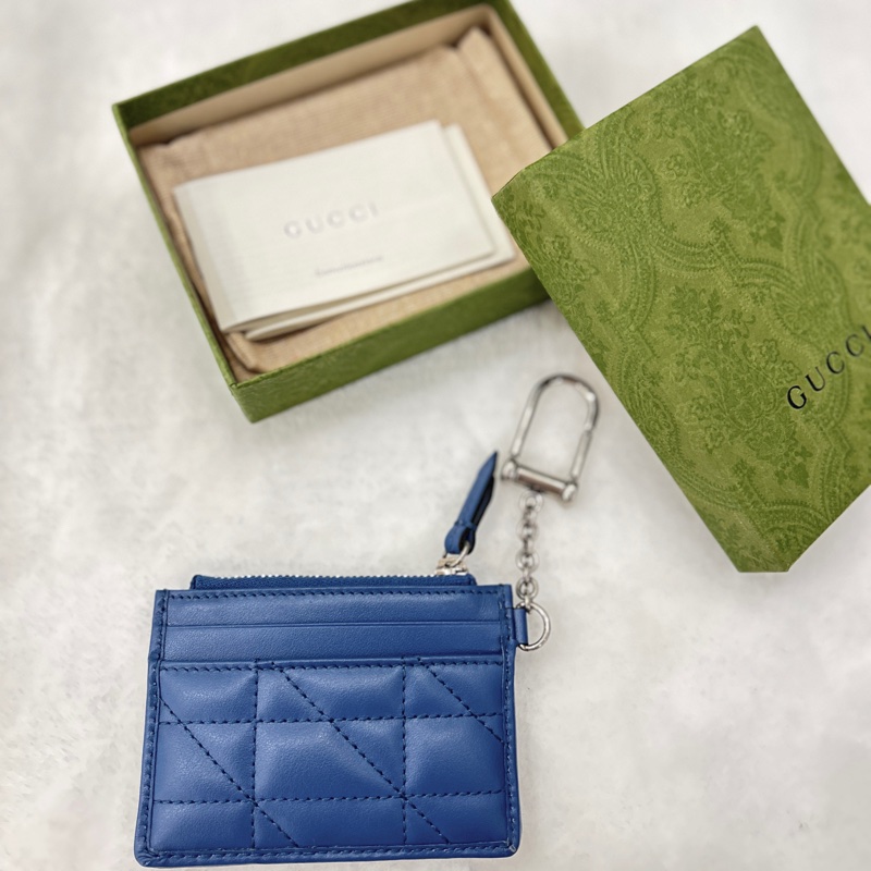 GUCCI 627064 GG Marmont 絎縫零錢鑰匙卡包(近新閒置)-1