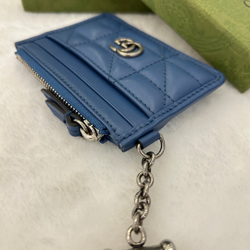 GUCCI 627064 GG Marmont 絎縫零錢鑰匙卡包(近新閒置)-5