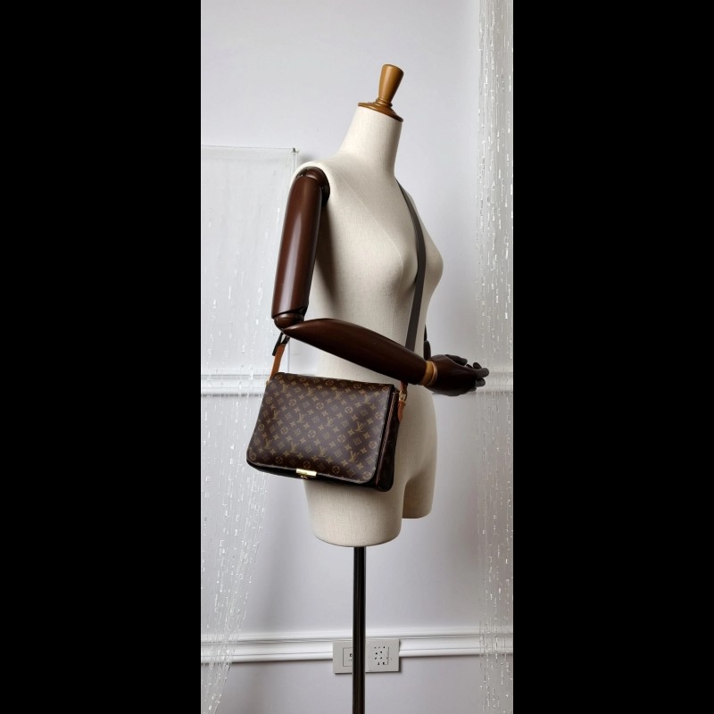 【經典絕版】LV Louis Vuitton M45257 原花掀蓋斜背包/公事包-附原廠盒-0