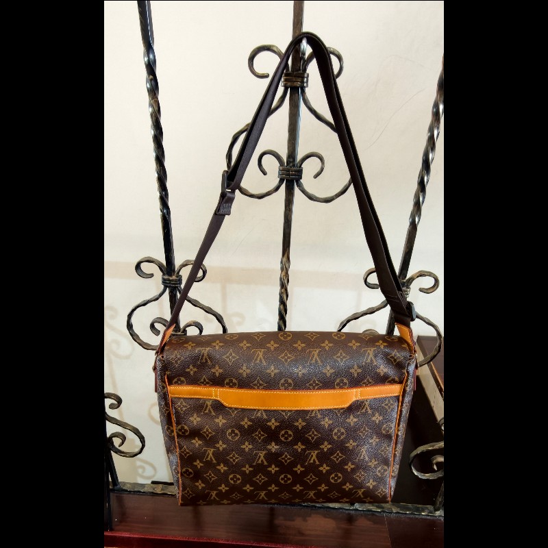 【經典絕版】LV Louis Vuitton M45257 原花掀蓋斜背包/公事包-附原廠盒-3