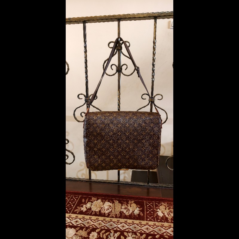 【經典絕版】LV Louis Vuitton M45257 原花掀蓋斜背包/公事包-附原廠盒-4