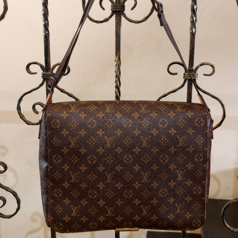 【經典絕版】LV Louis Vuitton M45257 原花掀蓋斜背包/公事包-附原廠盒-5