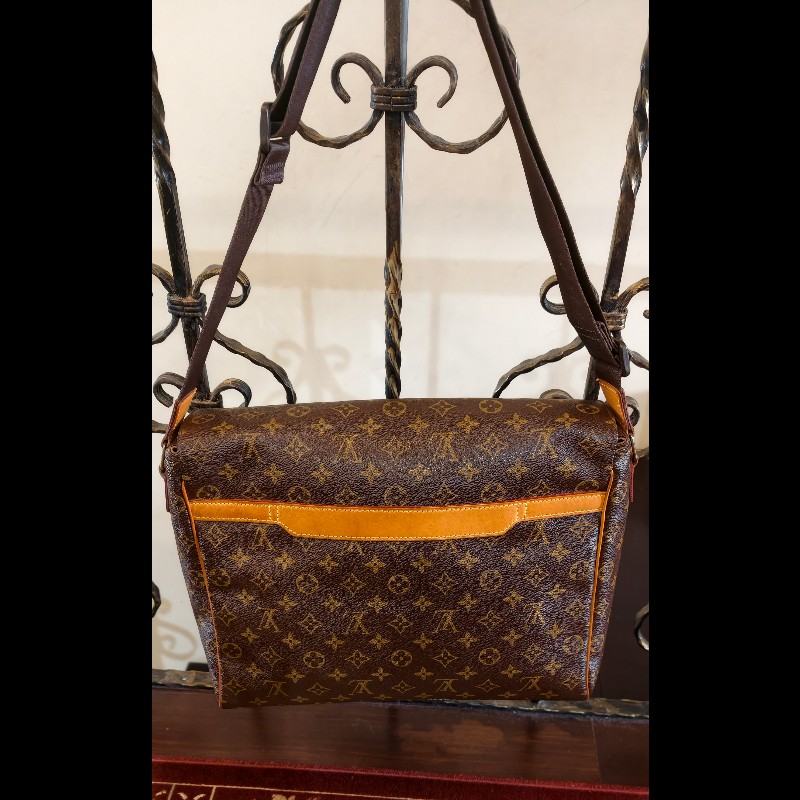 【經典絕版】LV Louis Vuitton M45257 原花掀蓋斜背包/公事包-附原廠盒-9
