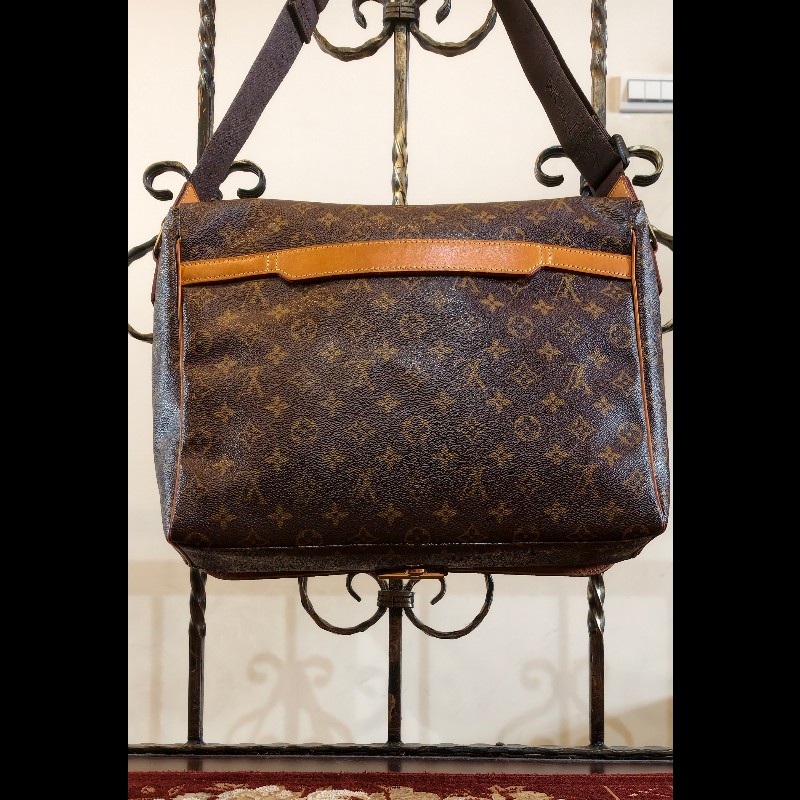 【經典絕版】LV Louis Vuitton M45257 原花掀蓋斜背包/公事包-附原廠盒-10