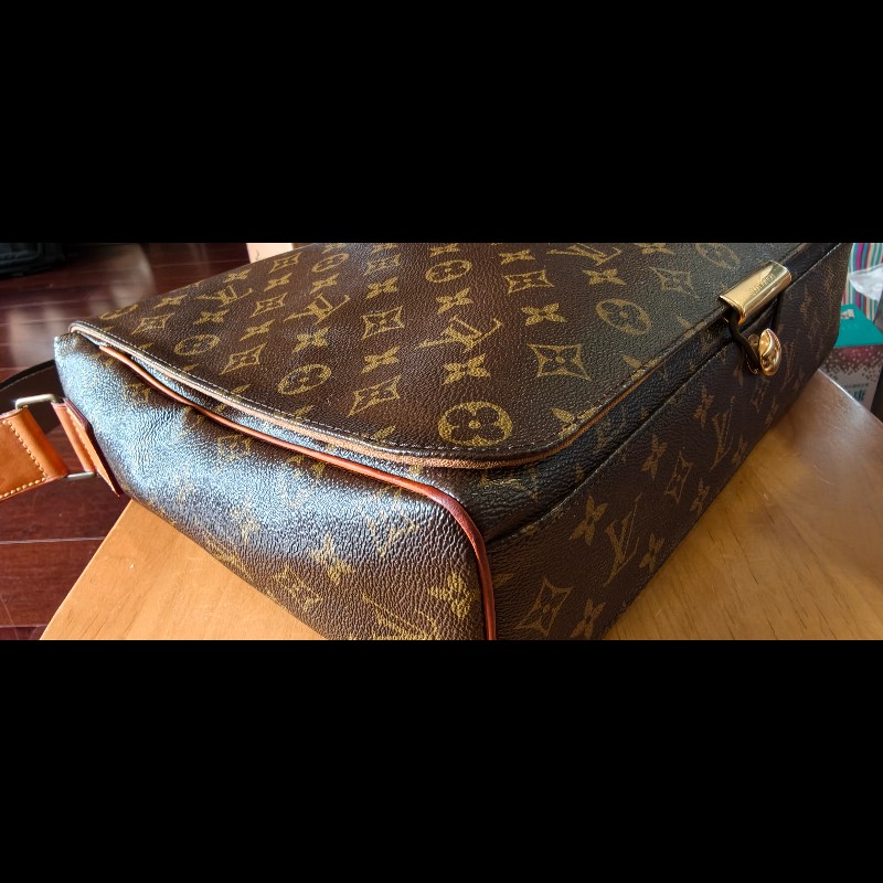 【經典絕版】LV Louis Vuitton M45257 原花掀蓋斜背包/公事包-附原廠盒-11