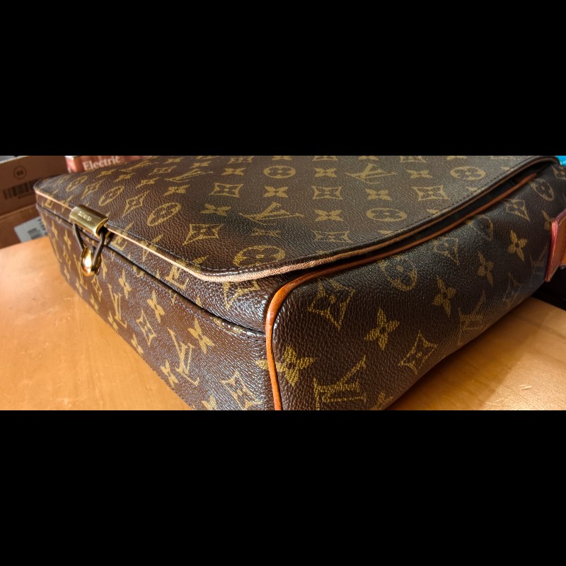 【經典絕版】LV Louis Vuitton M45257 原花掀蓋斜背包/公事包-附原廠盒-12