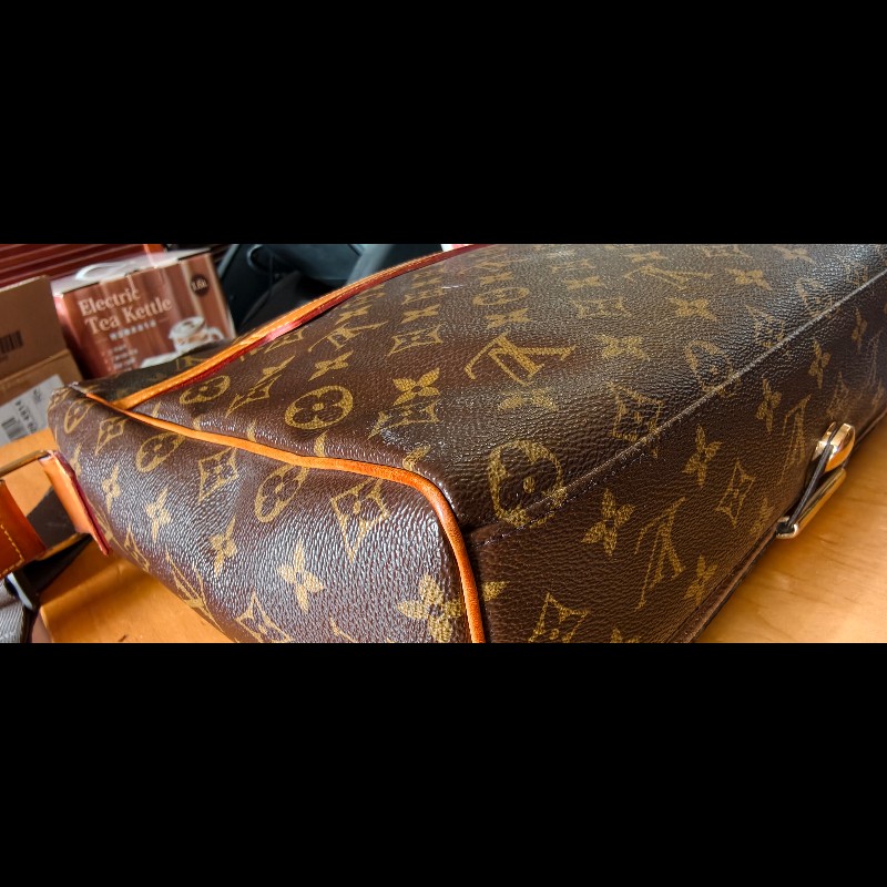 【經典絕版】LV Louis Vuitton M45257 原花掀蓋斜背包/公事包-附原廠盒-13