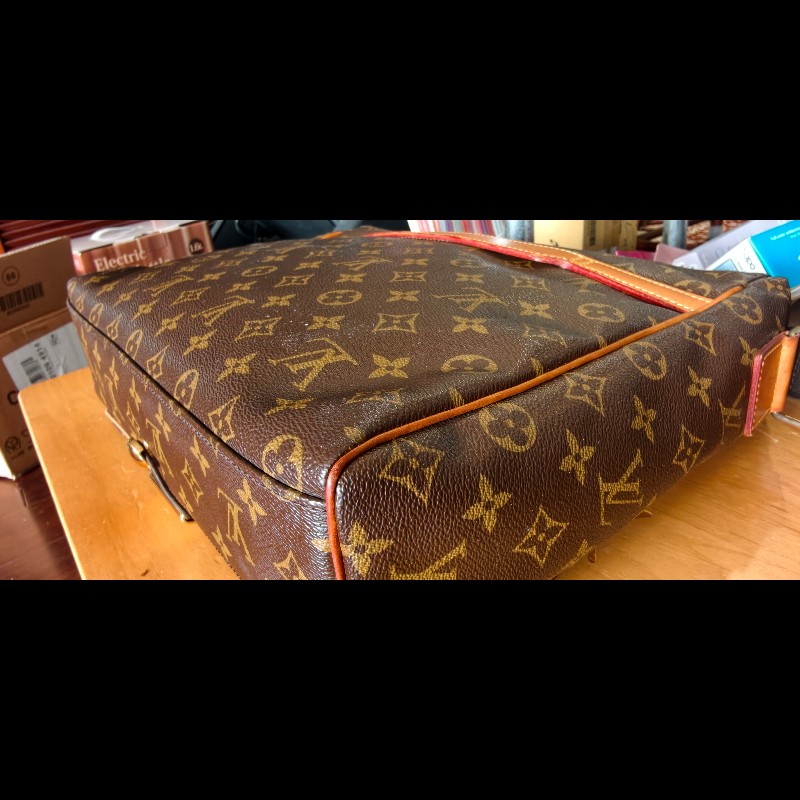 【經典絕版】LV Louis Vuitton M45257 原花掀蓋斜背包/公事包-附原廠盒-14