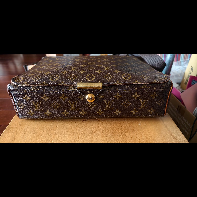 【經典絕版】LV Louis Vuitton M45257 原花掀蓋斜背包/公事包-附原廠盒-24
