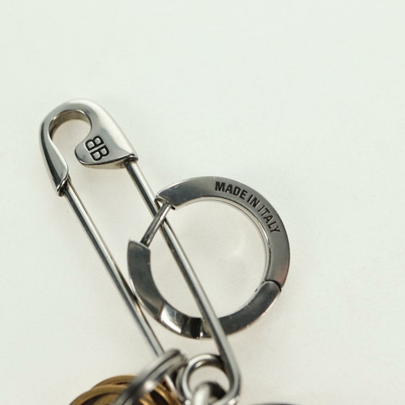 【日本直送】BALENCIAGA Old School Pierce 金屬銀色金色正品 bs35093SAM-3