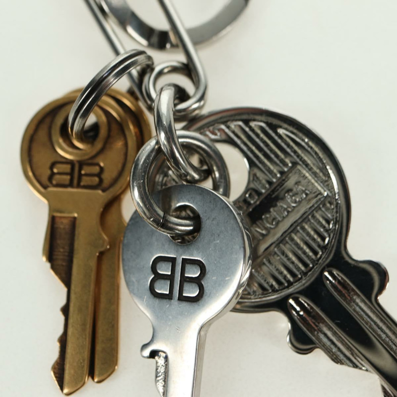 【日本直送】BALENCIAGA Old School Pierce 金屬銀色金色正品 bs35093SAM-4