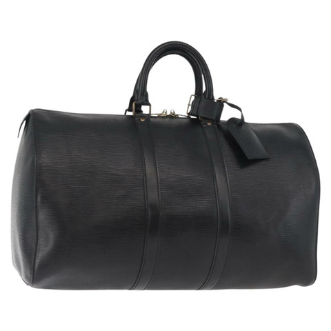 路易威登 Epi Keepall 45 波士頓包 黑色 M42972 LV 正品 179739A