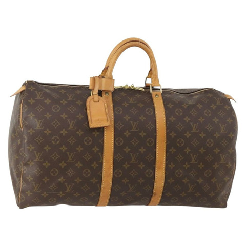 路易威登 Monogram Keepall 55 波士頓包 M41424 LV Auth 179676A