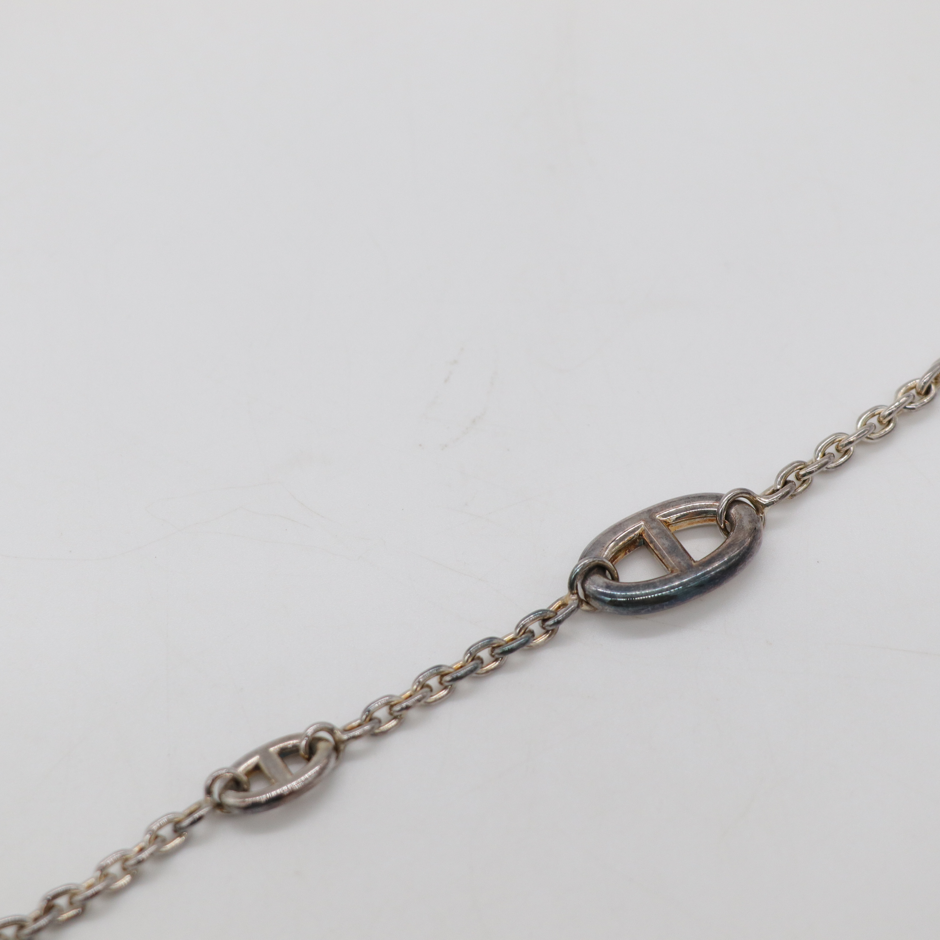Hermès 愛馬仕18K 白金 Farandole 豬鼻子 項鍊 長項鍊-5