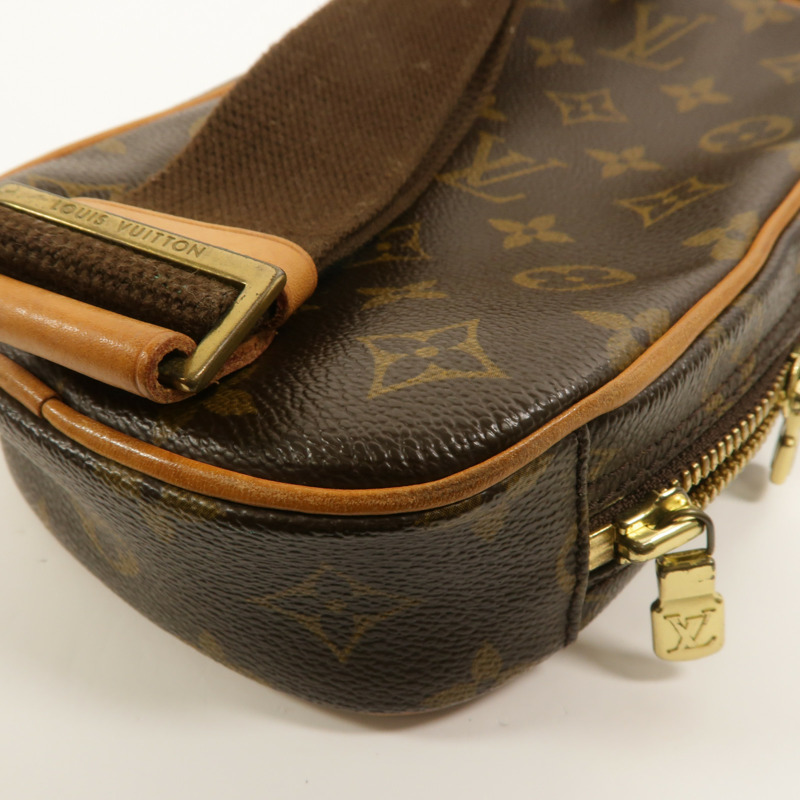 LOUIS VUITTON Monogram Pochette Gange肩背袋-11