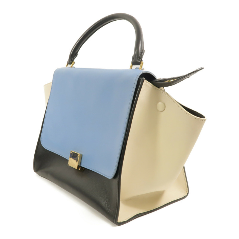 CELINE 牛皮皮革Trapeze手挽肩背兩用袋-2