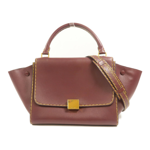 CELINE 牛皮皮革Trapeze手挽肩背兩用袋
