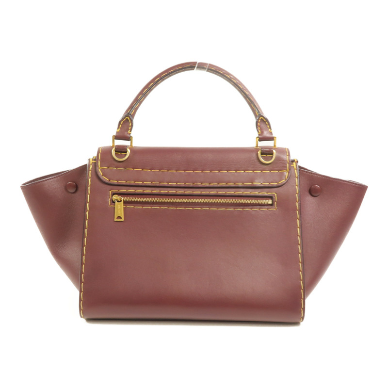 CELINE 牛皮皮革Trapeze手挽肩背兩用袋-1