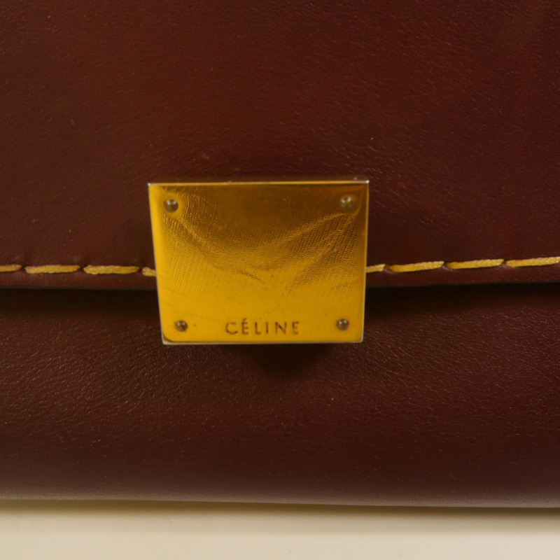 CELINE 牛皮皮革Trapeze手挽肩背兩用袋-9