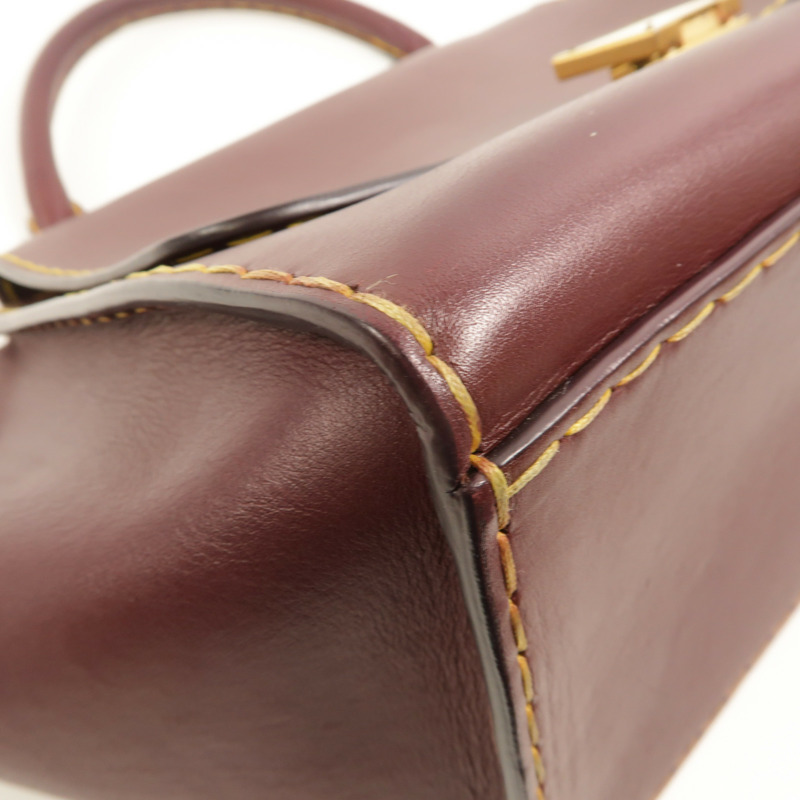 CELINE 牛皮皮革Trapeze手挽肩背兩用袋-12