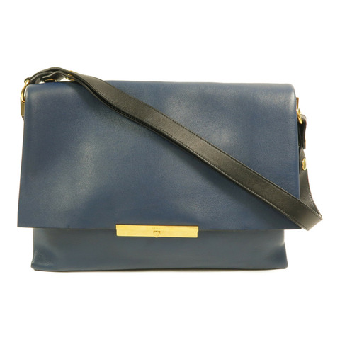 CELINE 牛皮皮革Blade Flap Bag肩背袋