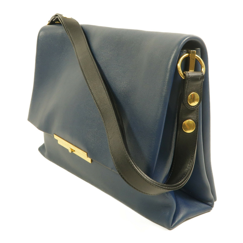 CELINE 牛皮皮革Blade Flap Bag肩背袋-2