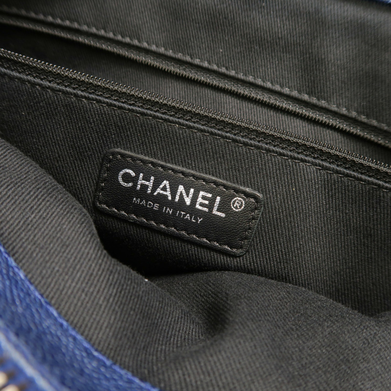 CHANEL 牛皮皮革Chain Shoulder鏈帶肩背袋-5