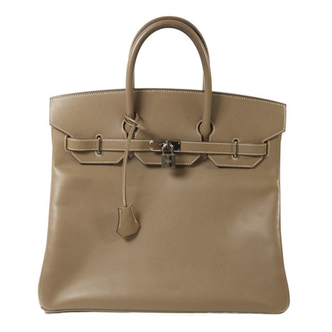 HERMES Epsom皮革Haut A Courroies 36手挽袋Etoupe