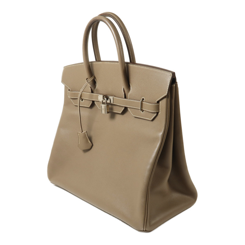 HERMES Epsom皮革Haut A Courroies 36手挽袋Etoupe-2