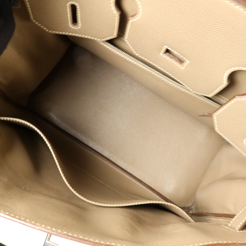 HERMES Epsom皮革Haut A Courroies 36手挽袋Etoupe-4