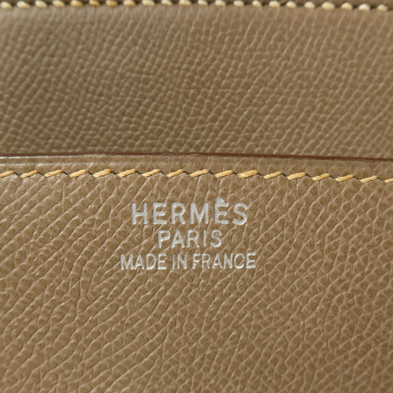 HERMES Epsom皮革Haut A Courroies 36手挽袋Etoupe-5
