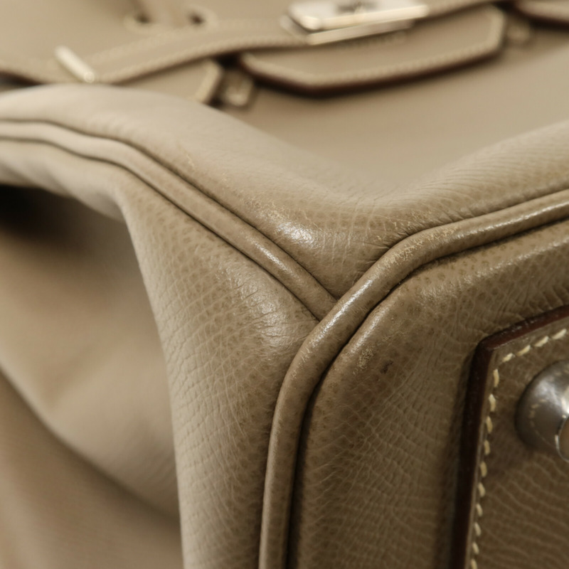 HERMES Epsom皮革Haut A Courroies 36手挽袋Etoupe-10