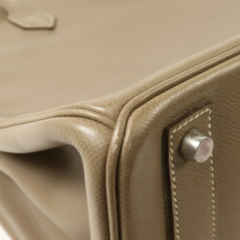 HERMES Epsom皮革Haut A Courroies 36手挽袋Etoupe-12