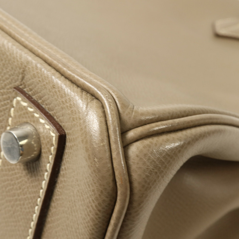 HERMES Epsom皮革Haut A Courroies 36手挽袋Etoupe-13