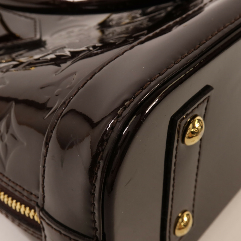 LOUIS VUITTON Monogram Vernis Alma BB手挽肩背兩用袋-9
