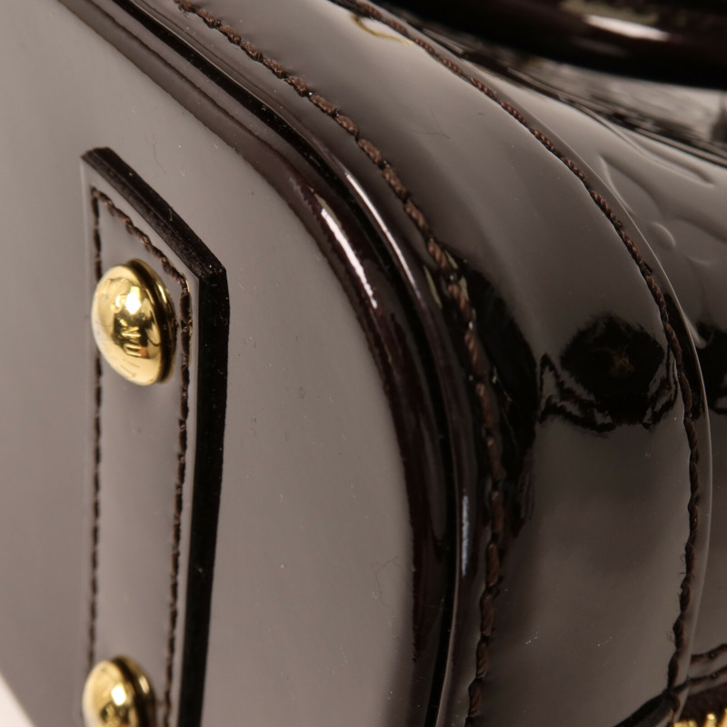 LOUIS VUITTON Monogram Vernis Alma BB手挽肩背兩用袋-10