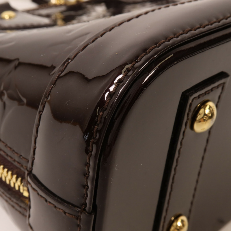 LOUIS VUITTON Monogram Vernis Alma BB手挽肩背兩用袋-11