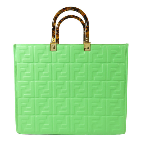 FENDI 羊皮皮革Sunshine Medium Shopper手挽袋