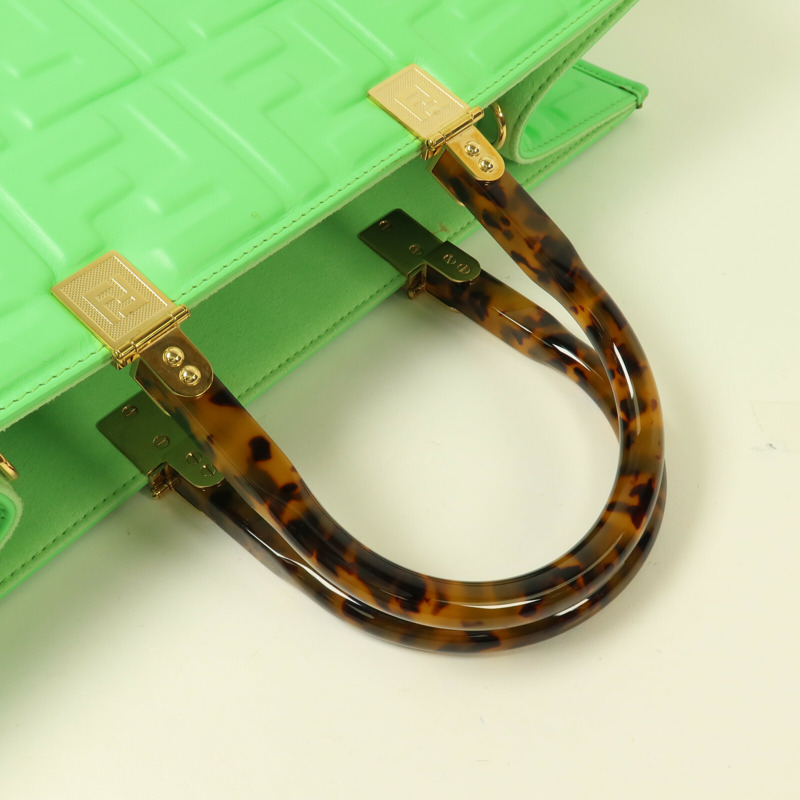 FENDI 羊皮皮革Sunshine Medium Shopper手挽袋-8