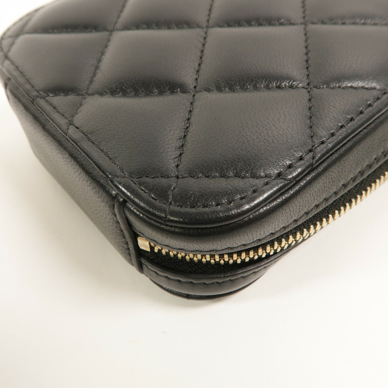 CHANEL 羊皮皮革Phone Bag鏈帶肩背袋-14